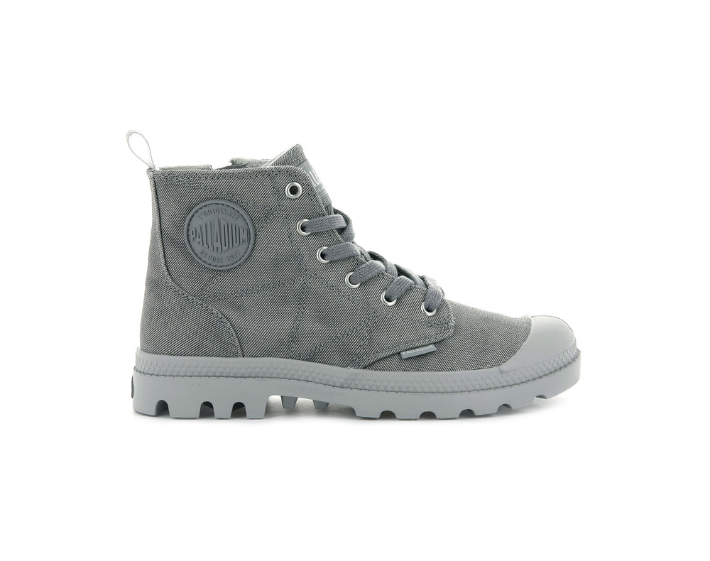 Botas Palladium PAMPA ZIP DESERTWASH Mujer Gris Oscuro | Costa Rica-73620